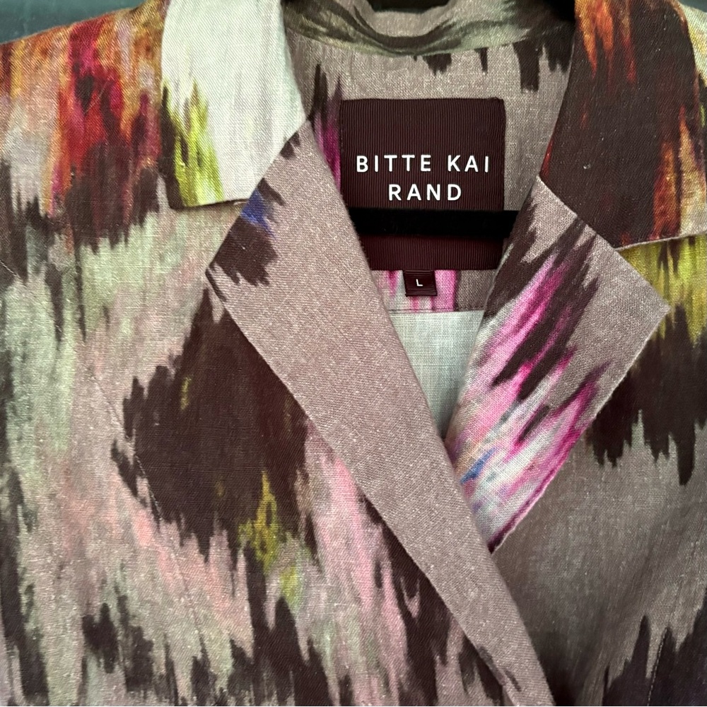 Bitte Kai Rand Asymmetric Linen Jacket. Large. - Picture 3 of 5